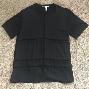 BCBG Black Slit-cut Tshirt